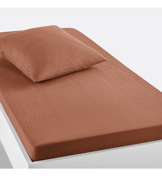 Drap-housse enfant uni gaze de coton La Redoute Interieurs
