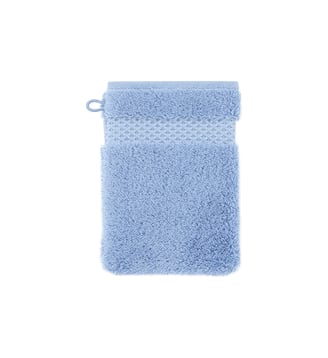 Gant de toilette  en coton modal - Yves Delorme - Bleu clair