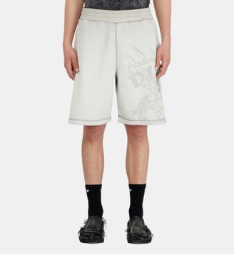 Short pants avec motifs dévoré - Diesel - Gris clair