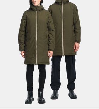 Parka imperméable à capuche UNISEX - Aigle - Kaki
