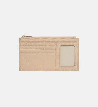 Porte-cartes Dune en cuir - Lancaster - Beige foncé