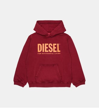 Sweat-shirt avec logo - Diesel Kids - Bordeaux