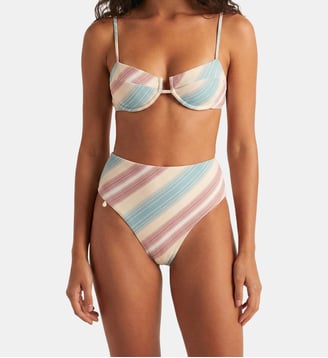 Bas de bikini taille haute Galatea - Robin Collection - Multicolore