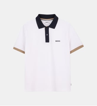 Polo manches courtes - BOSS Kidswear - Blanc
