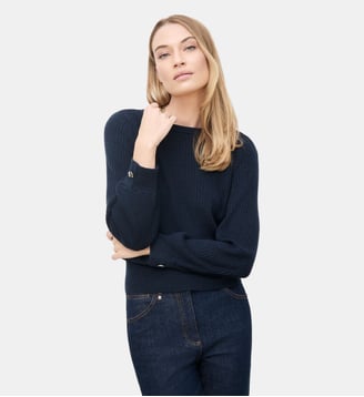 Pull mbetsy - Laine rws - Caroll - Bleu marine