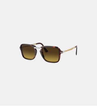 Lunettes de soleil Rectangulaire PO3330S - Persol - Marron gris