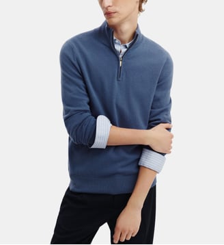 Pull camionneur Côme - Bompard - Bleu atlas