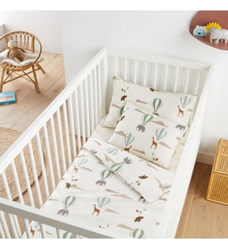 Housse de couette bébé 20% coton recyclé - La Redoute Interieurs - Multicolore