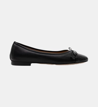 Java - Ballerines En Cuir Nappa Noir - Sacchetto - Parallèle - Noir