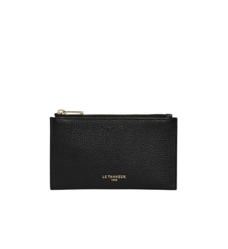 Etui clés zippé Albertine en cuir grainé - Le Tanneur - Noir