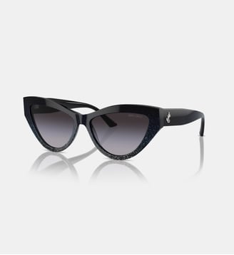Lunettes de soleil Œil de chat JC5004 - Jimmy Choo - Noir
