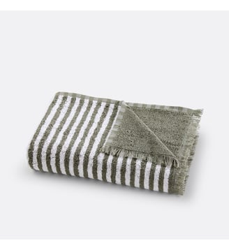 Serviette rayée éponge 500 g La Redoute Interieurs