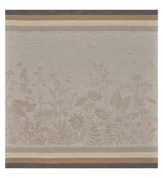 Serviette de table Instant bucolique - Le Jacquard Francais - Gris