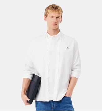 Chemise regular fit coton - Lacoste - Blanc