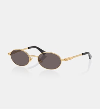 Lunettes de soleil Rond Bv1470S - Bottega Veneta - Or