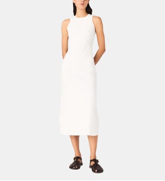 Robe à fleurs brodées perlées - Maje - Blanc