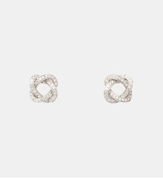Boucles d'oreilles Tresse - Poiray - Or blanc