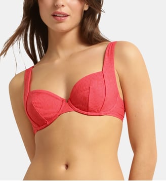 Haut de maillot de bain emboitant avec armatures Festival - Dim - Fuchsia