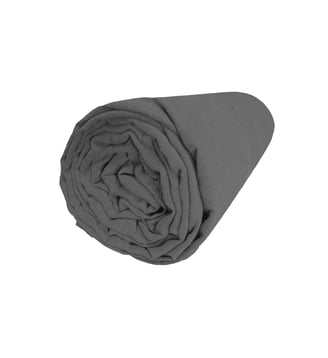 Drap housse en lin lavé bonnet 35cm, NATURELLEMENT LIN - Blanc Cerise - Graphite