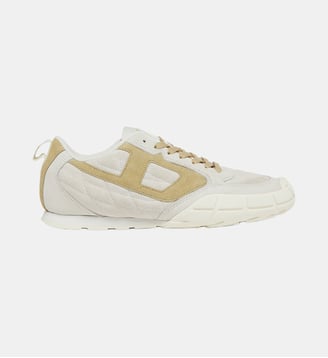 S-Pagodha-Baskets en daim matelassées - Diesel - Blanc et brun