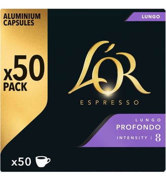 Capsules Espresso LUNGO PROFONDO x50 260g L'Or