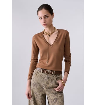 Pull col V - Liu Jo - Camel