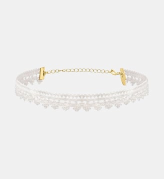 Collier choker doré charlotte - lace Caroline Najman