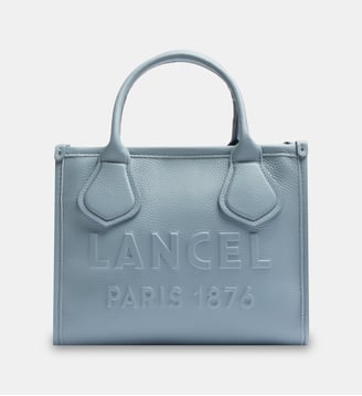Sac cabas zippé S cuir - Lancel - Bleu