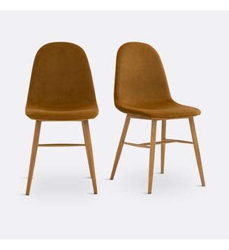 Lot de 2 chaises velours La Redoute Interieurs