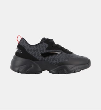 Baskets basse à lacets - Hugo Kids - Black