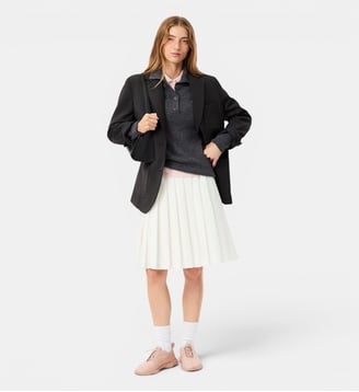 Blazer laine mélangée - Lacoste - Gris