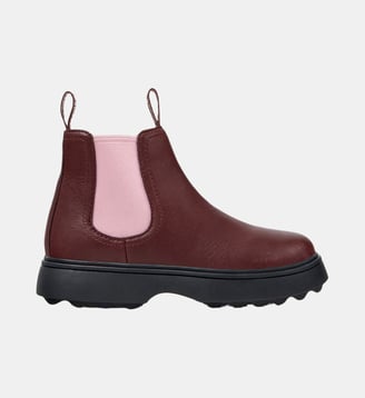 Bottines Norte cuir - Camper - Rouge bordeaux