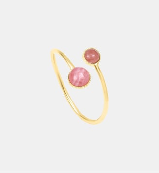 Bague croisée plaqué or - cab Caroline Najman