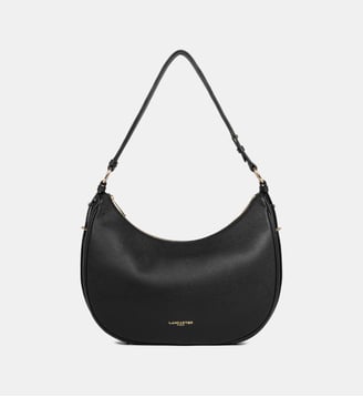 Grand sac besace Milano Aria cuir - Lancaster - Noir