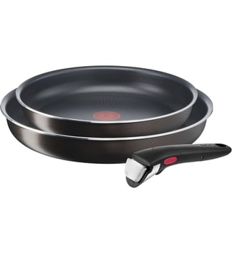 Batterie de cuisine Ingenio Easy Plus lot 2 poeles L1509202 - Tefal - Noir