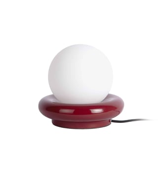 Lampe de Table Catania Ring - Bordeaux - 20x20x19cm Leitmotiv