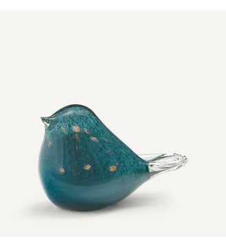 Oiseau décoratif en verre Abby - AM.PM - Bleu