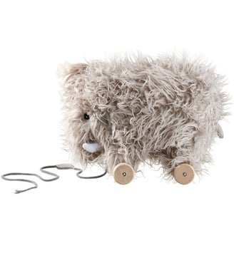 Jouet à tirer en bois Mammouth Neo - Kid's Concept - Gris