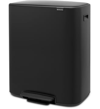 Poubelle à pédale 2 x 30 l - Brabantia - Noir