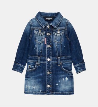 Robe courte en denim - Dsquared2 - Denim bleu
