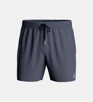 Short de bain à motif Aruba avec suspensoir - Impetus - Bleu et violet