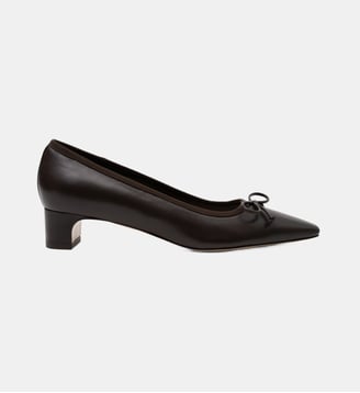 Cedar - Ballerines En Cuir Nappa Expresso - Parallèle - Noir