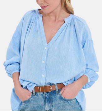 Chemise Coralia Bleu Ciel - Zapa - Bleu ciel
