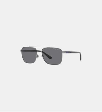 Lunettes de soleil polarisées PH3137 - Polo Ralph Lauren - Gunmetal brillant