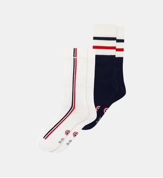 Lot de 2 chaussettes mi-hautes en coton Le Slip Francais