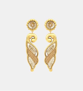 Boucles d'oreilles clip Angèle longues  - Angele - Satellite - Doré