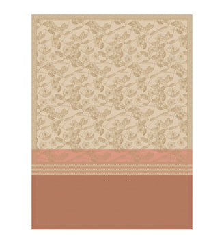 Torchon Essentiel Gravure 100% coton - Le Jacquard Francais - Terre
