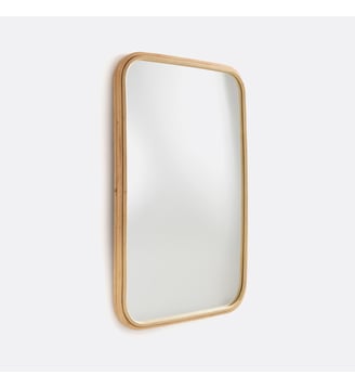 Miroir rectangulaire en rotin 60x90 cm - La Redoute Interieurs - Naturel