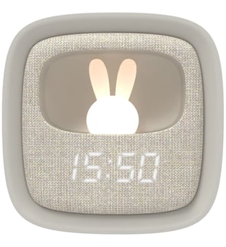 Réveil 2 en 1 Billy Clock - Mob - Gris