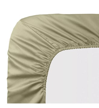 Drap housse b30 satin de coton - Garnier Thiebaut - Glaise